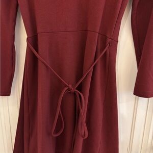 American Apparel Burgundy Wrap Dress